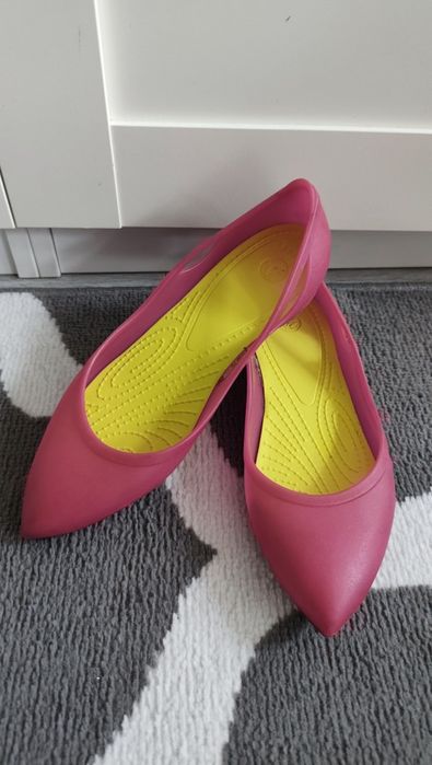 Crocs Rio Flat Balerinki różowe W8 38 39 fuksja róż