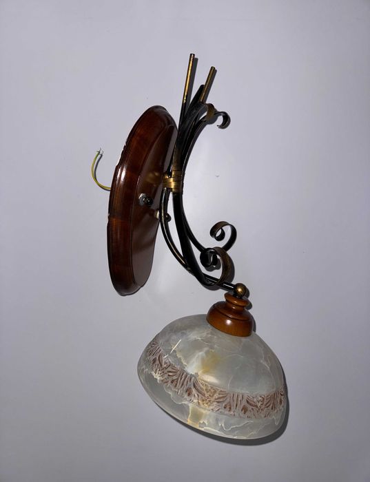 Drewniany plafon rustykalny lampa sufitowa w stylu retro - kpl. 4 szt.