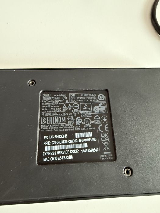 Stacja dokująca DELL WD19S