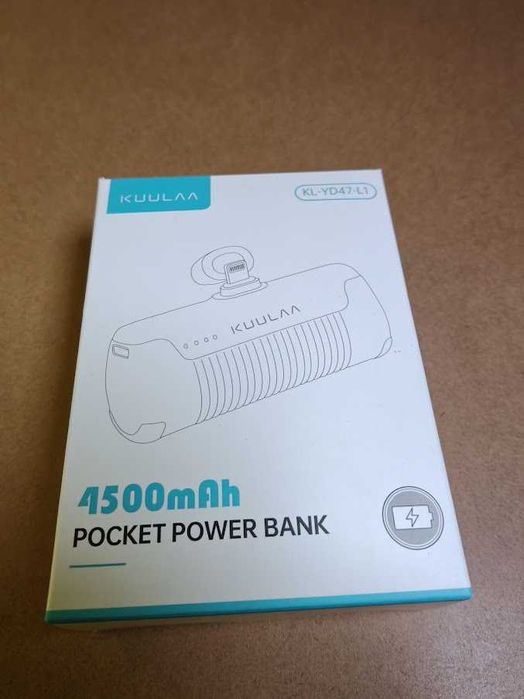 Mini Power Bank de Bolso KUULAA 4500mAh Lightning – Novo