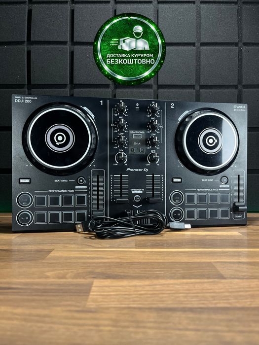 Pioneer DDJ-200 (Доставимо кур’єром — БЕЗКОШТОВНО!)