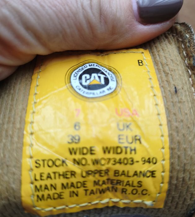 Sprzedam bardzo solidne, brązowe trapery marki Caterpillar w roz.39