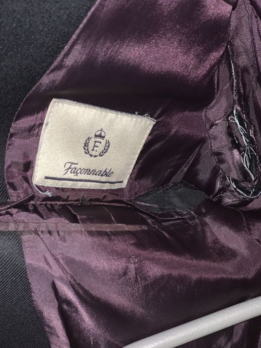 Façonable - Blazer azul escuro clássico 2 botões