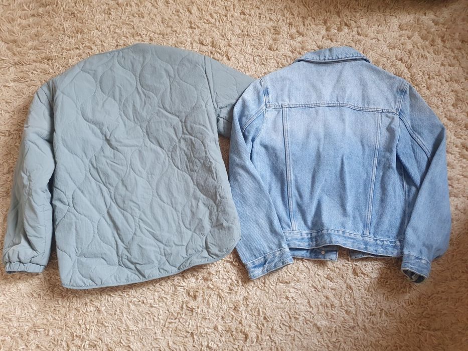 Куртка Zara 140 джинсовая для девочки джинсы 9 - 10 лет бомбер
