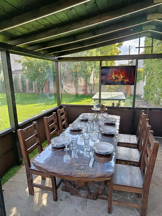 Аренда Баня Сауна Дом с камином Теплая Беседка Бассейн Днепр