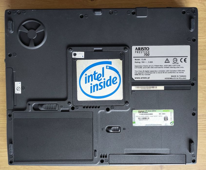 Kolekcjonerski Unikat Polski Laptop ARISTO Prestige 700