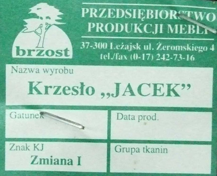 Krzesła drewniane tapicerowane - 10 szt.