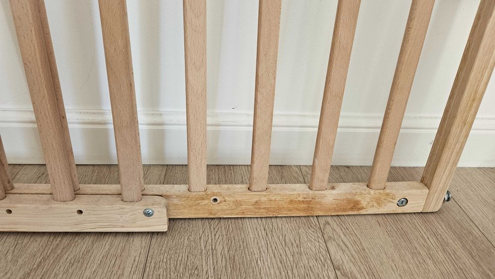 Bramka ochronna zabezpieczająca dla dzieci na schody 72-122 Wys. 1m