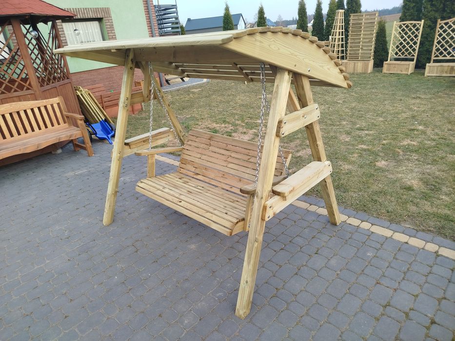 Huśtawka Ogrodowa Drewniana