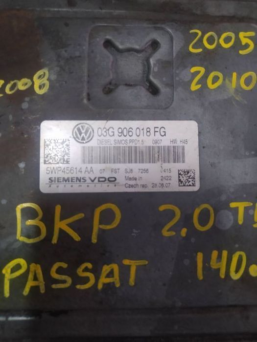 CENTRALINA Vw passat 2.0TDI SIEMENS VDO 5WP45614 AA / 03G906018FG /