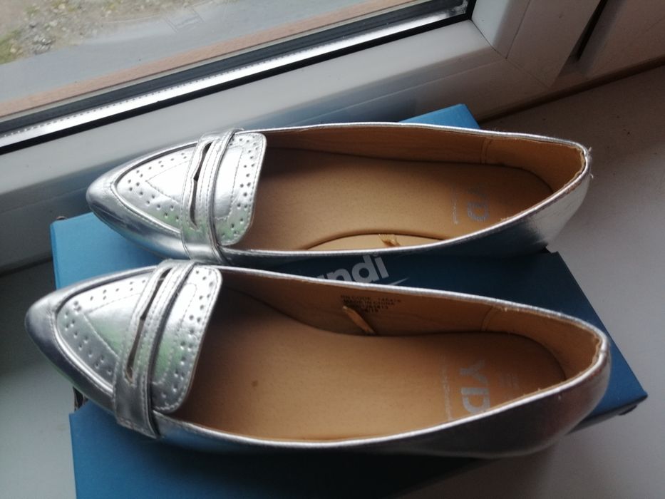 Baletki srebrne, rozm 38