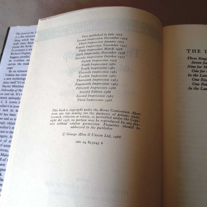 J.R.R. Tolkien - The Lord of the Rings Trilogy – 2nd Edition Set (1968) – George Allen & Unwin
