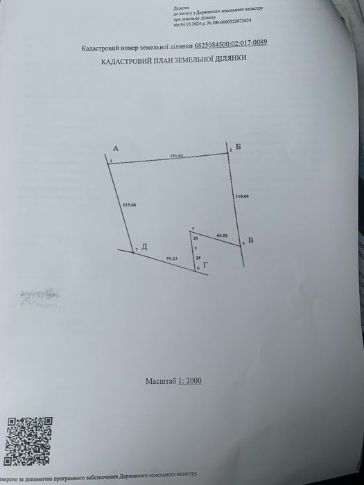 Земельна ділянка площею 1.7 га. Біля лісу!