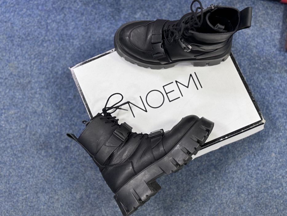 Ботики Noemi черевики жіночі зимові шкіра  на масівній підошві р 37