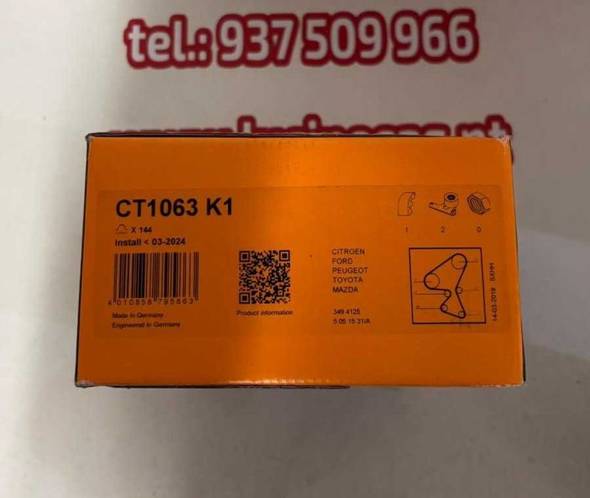 CT1063K1 KIT DE DISTRIBUIÇÃO // PEUGEOT - FORD - TOYOTA