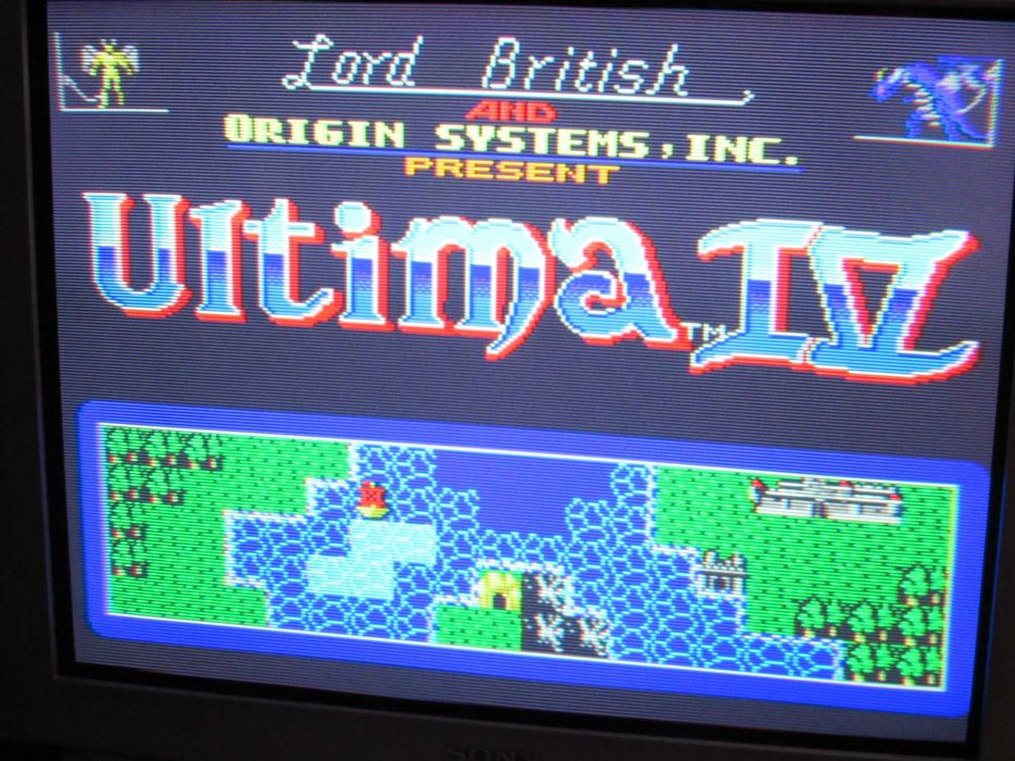 Jogo Sega Master System Ultima IV completo com mapa