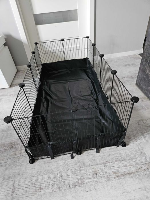 Klatka dla gryzoni chomików królików świnek z drzwiami i podłogą NOWA