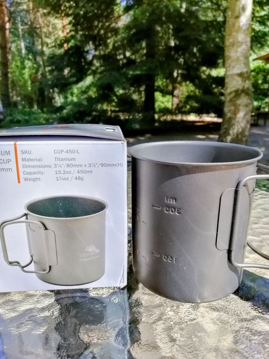 Kubek z tytanu 450 ml