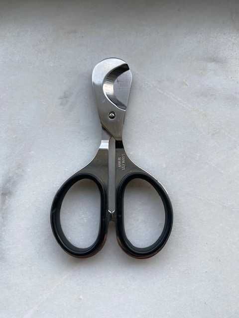 Tesoura corta charutos em aço inox, marca Big Ben