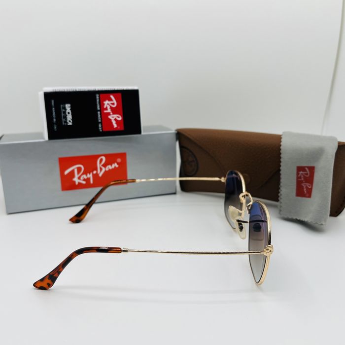 Солнцезащитные очки Ray Ban Frank 3857 Gold-mBlue Grade 51мм стекло
