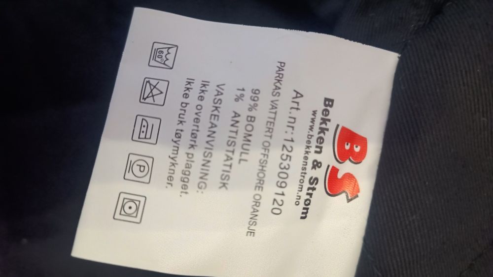 Kurtka robocza zimowa XL gruba pomarańczowa z odblaskami