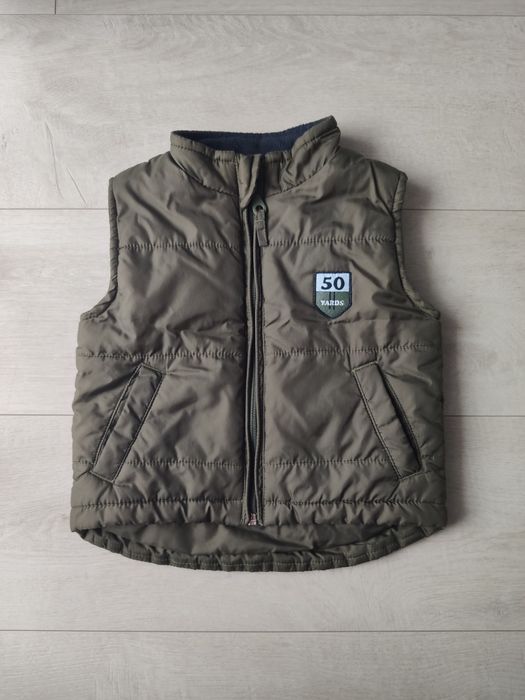 Bezrękawnik chłopięcy, zielony, rozmiar 86, stan bardzo dobry