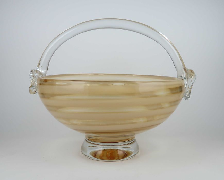 Cesta Art Deco Vidro Murano - 26 cm