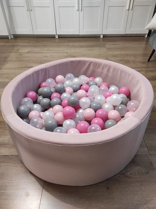 Basen z kulkami 80cm pudrowy róż