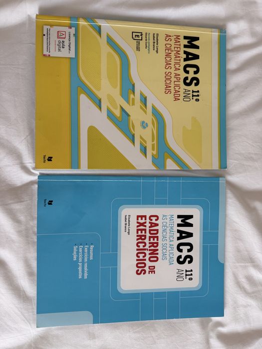 Conjunto Completo – MACS | Matemática Aplicada às Ciências Sociais (Manual + Caderno de Exercícios/Preparar o Exame)