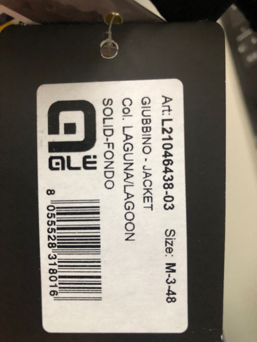 Kolarska rowerowa ocieplana kurtka ALE FONDO SOLID roz. M zimowa NOWA