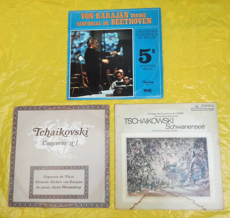 Discos Beethoven, Tchaikovsky, Trio Odemira, outros