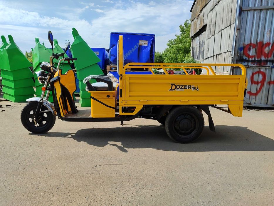 Электро грузовой Трицикл Дозер 1200 ватт на 650 кг