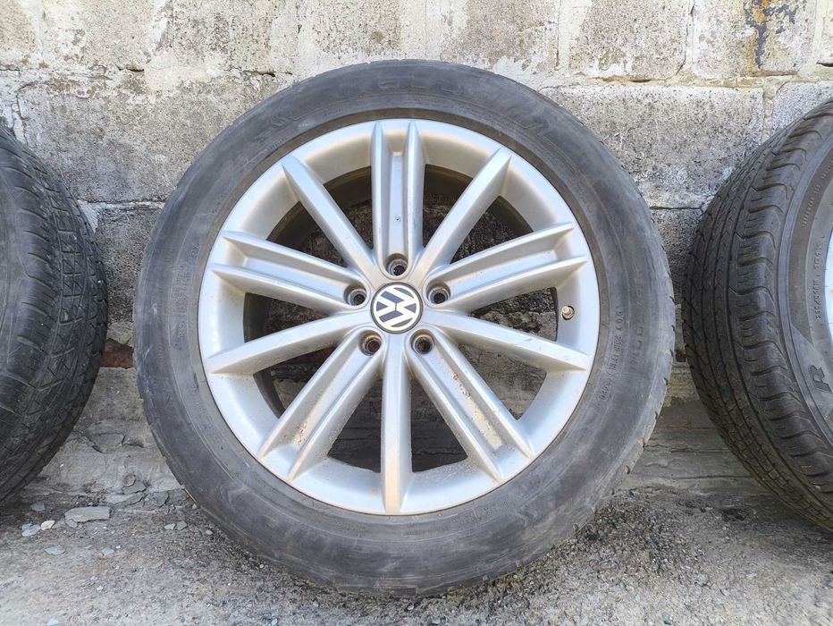 Колесо в сборе диск 5N0601025AF R18 VW Tiguan резина 235/50/R18 GoodYear Eagle Sport