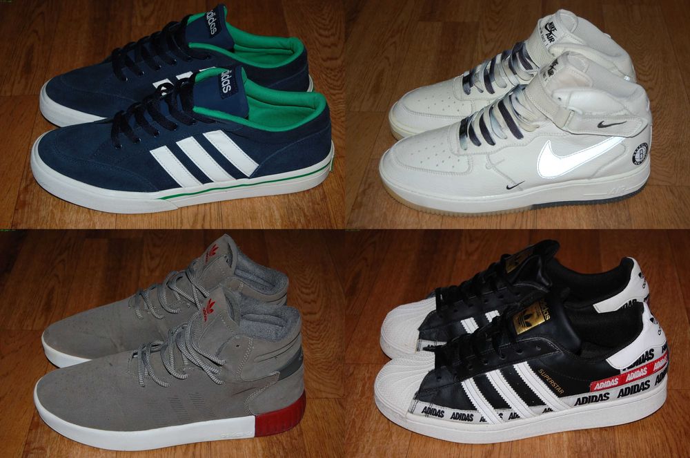 Кроссовки 43-44 р Nike Air Force Adidas Superstar Neo Tubular