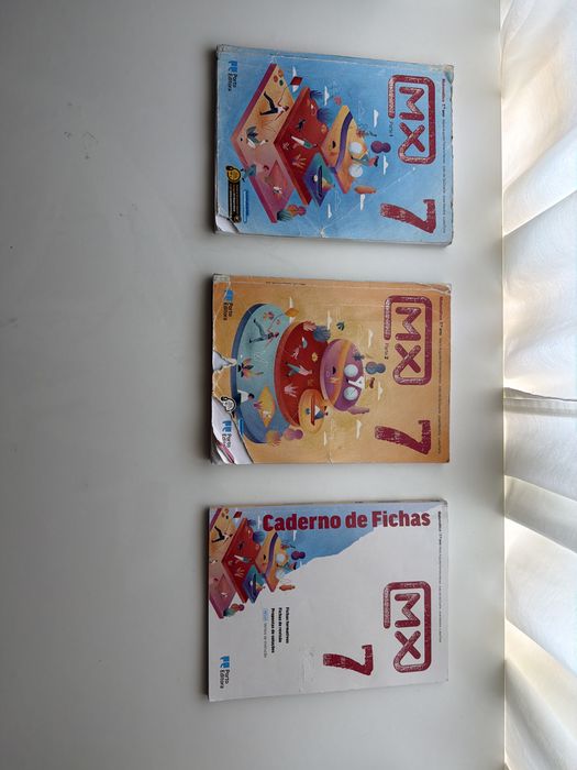 Livros e CA de matematica MX 7 ano