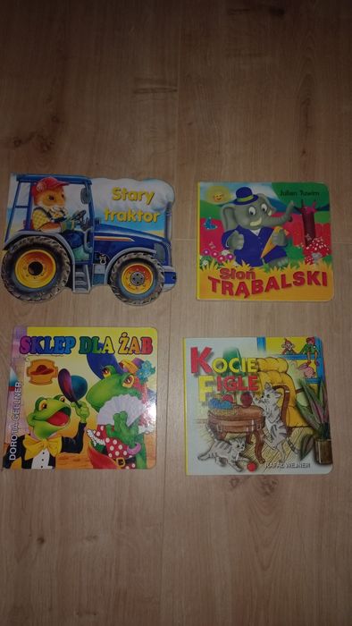Zestaw 4 książeczek dla dzieci