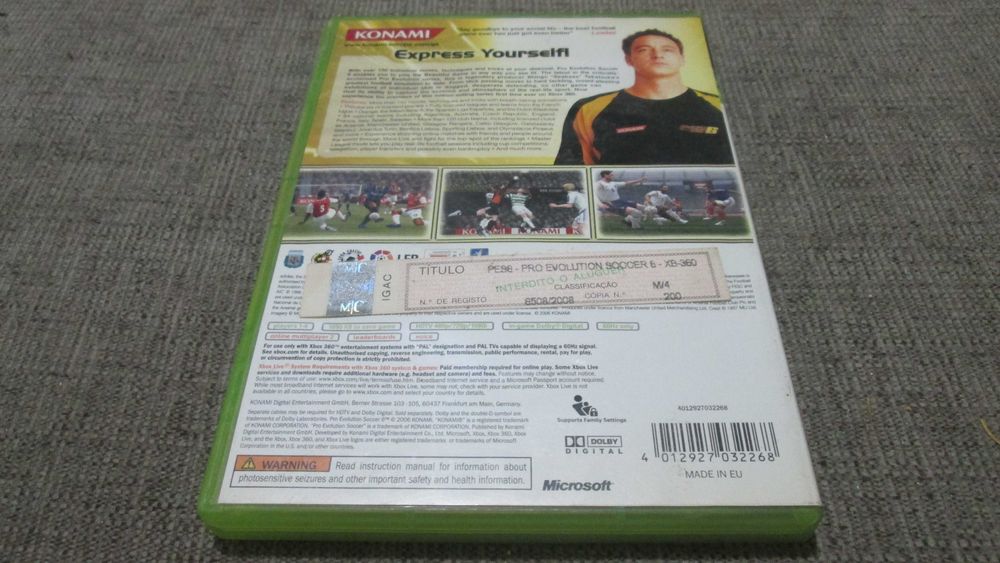 Pro Evolution Soccer 6 Classics Xbox 360 PES664741176803331122