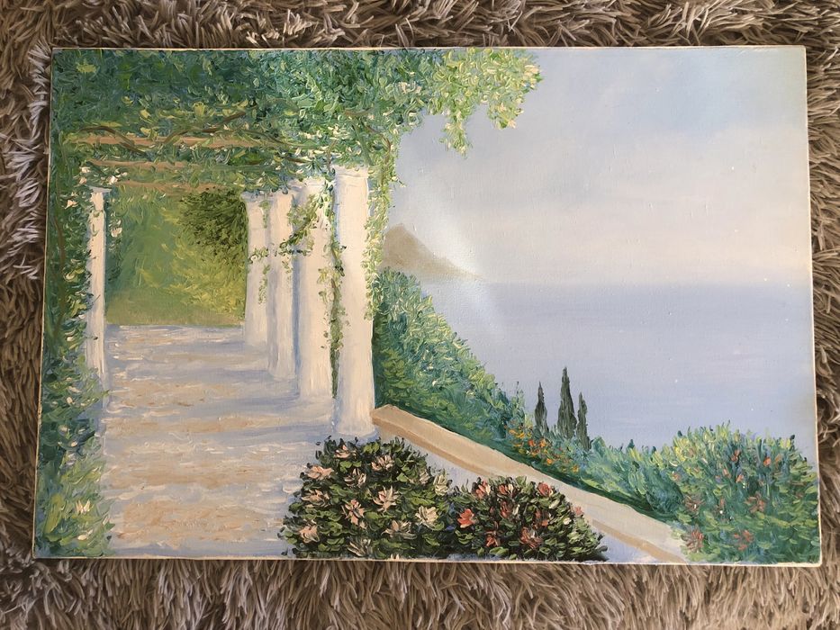 Картина жипопись масло холст в стиле Прованс 40 см на 60 см