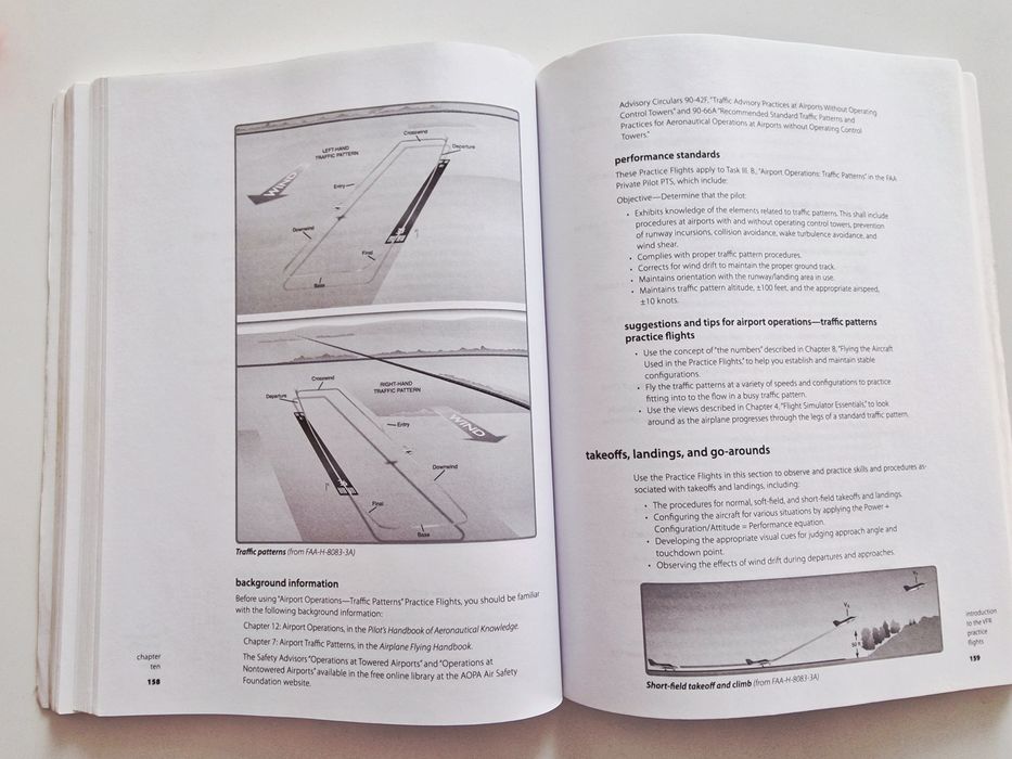Livro de instrução Microsoft flight Sim Aid