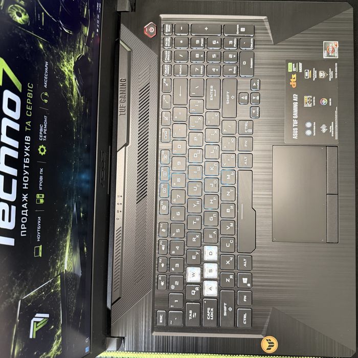 ASUS TUF Gaming A17 FA706N/17.3 144Гц IPS FHD матовий/AMD Ryzen 5 7535HS 3.3-4.6GHz/DDR5 16GB/SSD M2 512GB/nVidia GeForce RTX2050 4G
