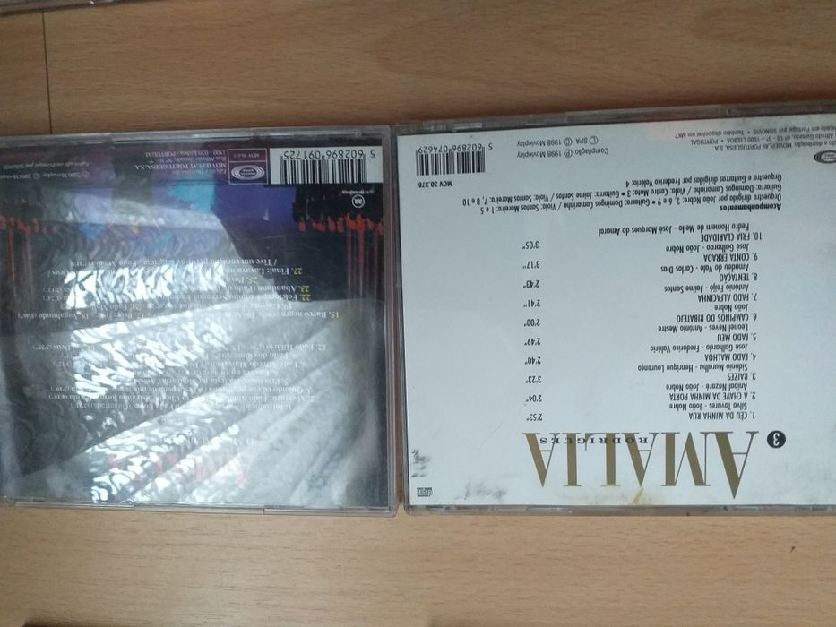 Cd's de música de Amália Rodrigues