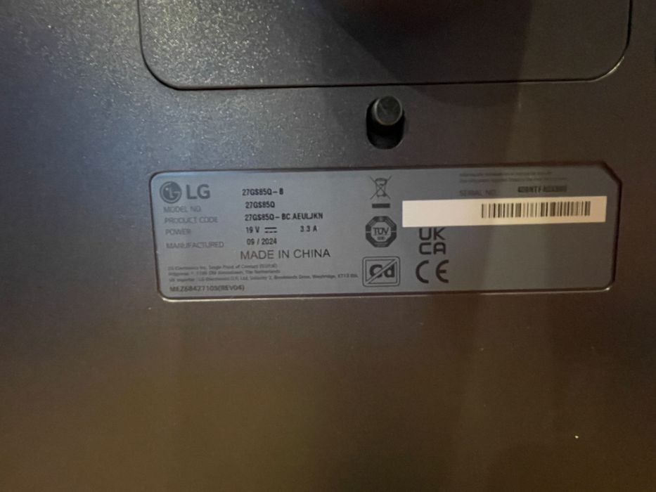 monitor LG UltraGear 27GS85Q-B 27’’