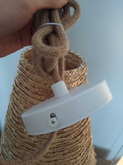 Lampa sufitowa z juty Sklum Vries