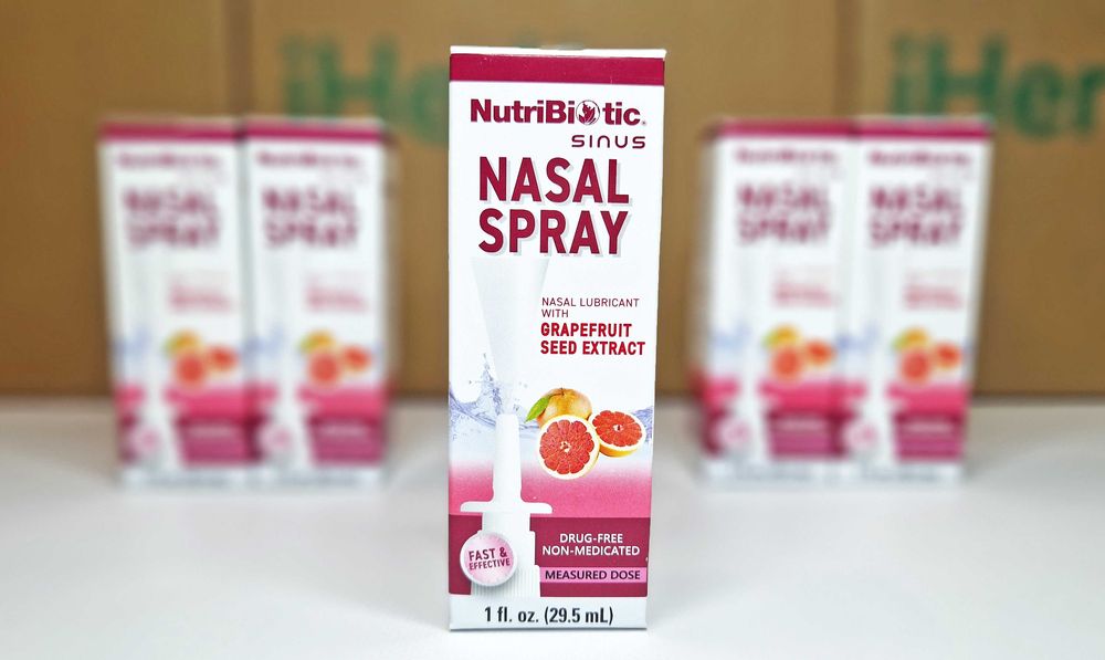 NutriBiotic Nasal Spray, спрей для носа, екстракт насіння грейпфрута