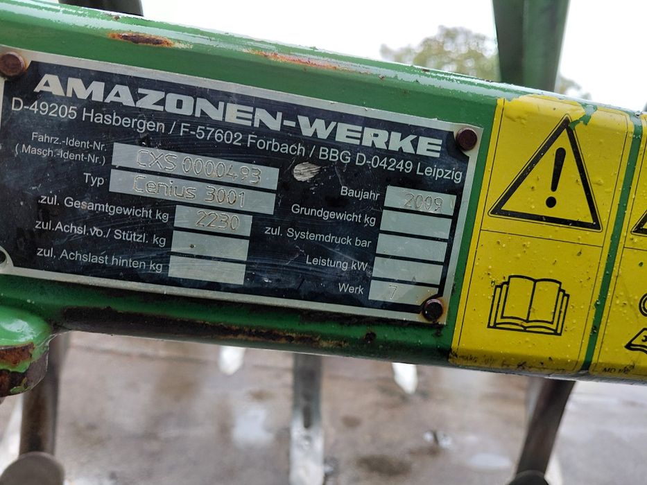 Amazone Cenius 3001 agregat bezorkowy