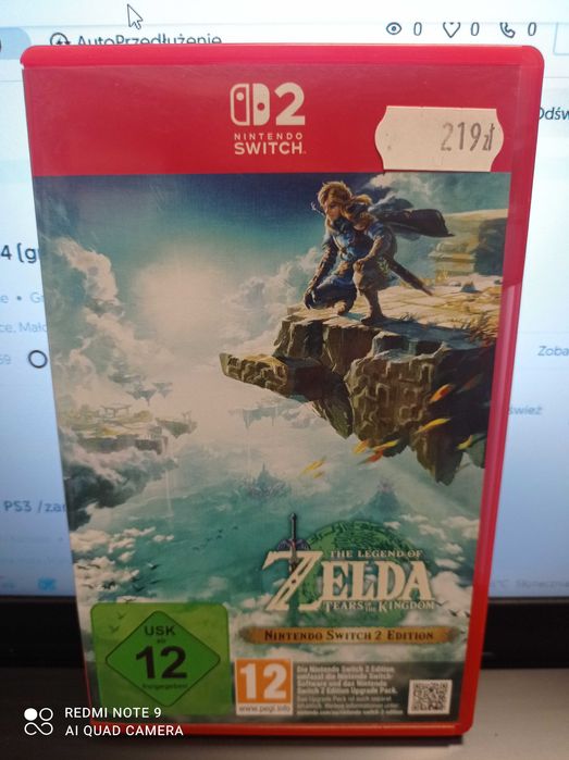 The Legend Of Zelda Tears Of The Kingdaom gra Nintendo Switch 2 /zamiana również/