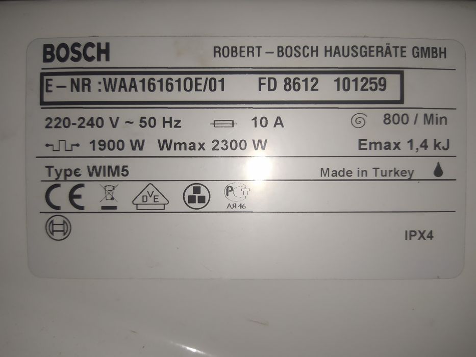 Запчастини до пральної машини Bosch classixx5