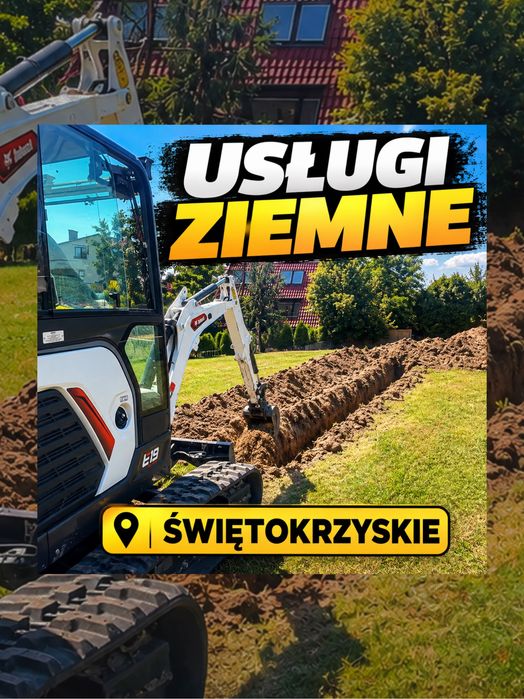 Usługi ziemne  – wykopy, niwelacja, zagęszczanie terenu | Świętokrzyskie