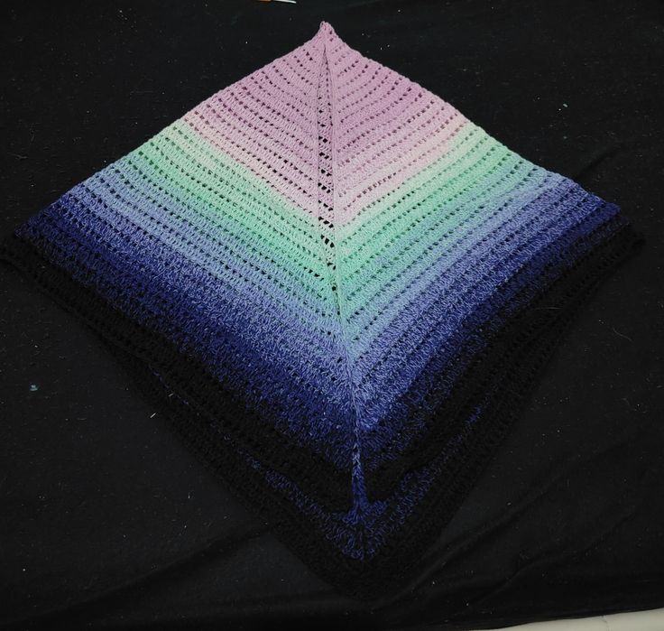 Xaile feito em crochê