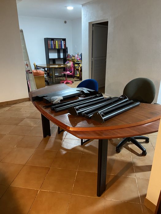 Secretaria de madeira maciça